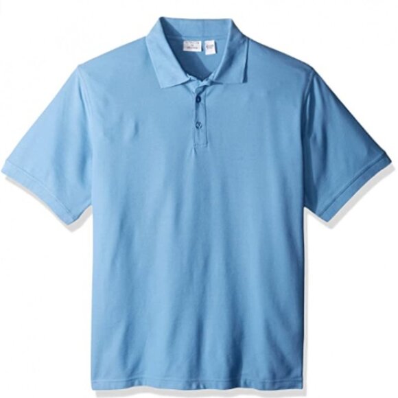 UltraClub Men's XL Cornflour Light Blue Polo Shirt - Picture 1 of 1